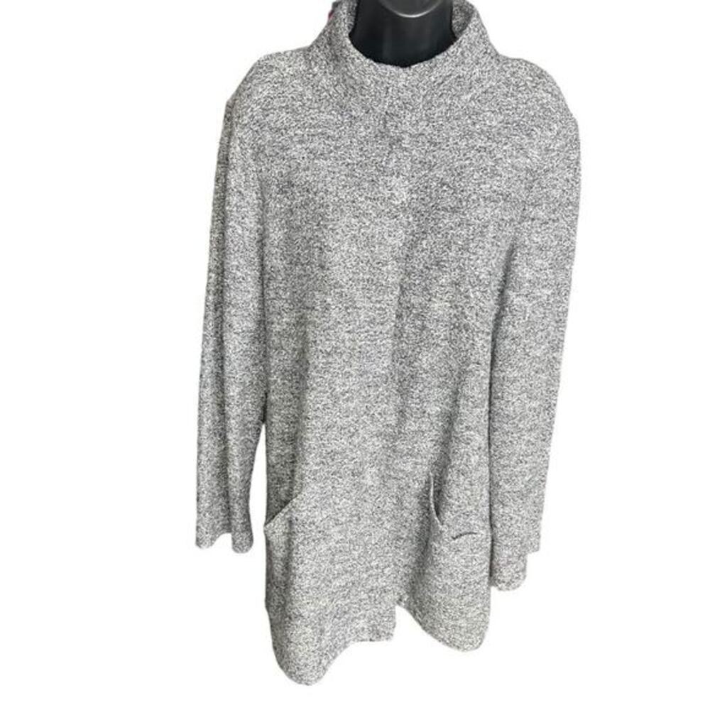 Pure J.Jill Marled Wool Blend Sweater Jacket Sz M